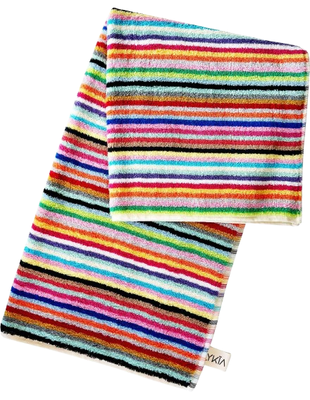 Bademåtte multi stribet