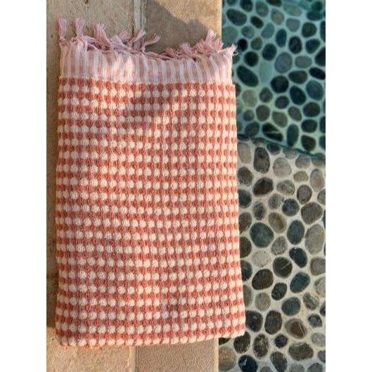 Lykia luksus gæstehåndklæde rosa 100 % bomuld