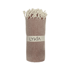 Hamamhåndklæde - paprika - lykia.dk