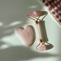 Gua sha och rullset - rosékvarts