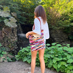 Håndhæklet shopper taske - Multi