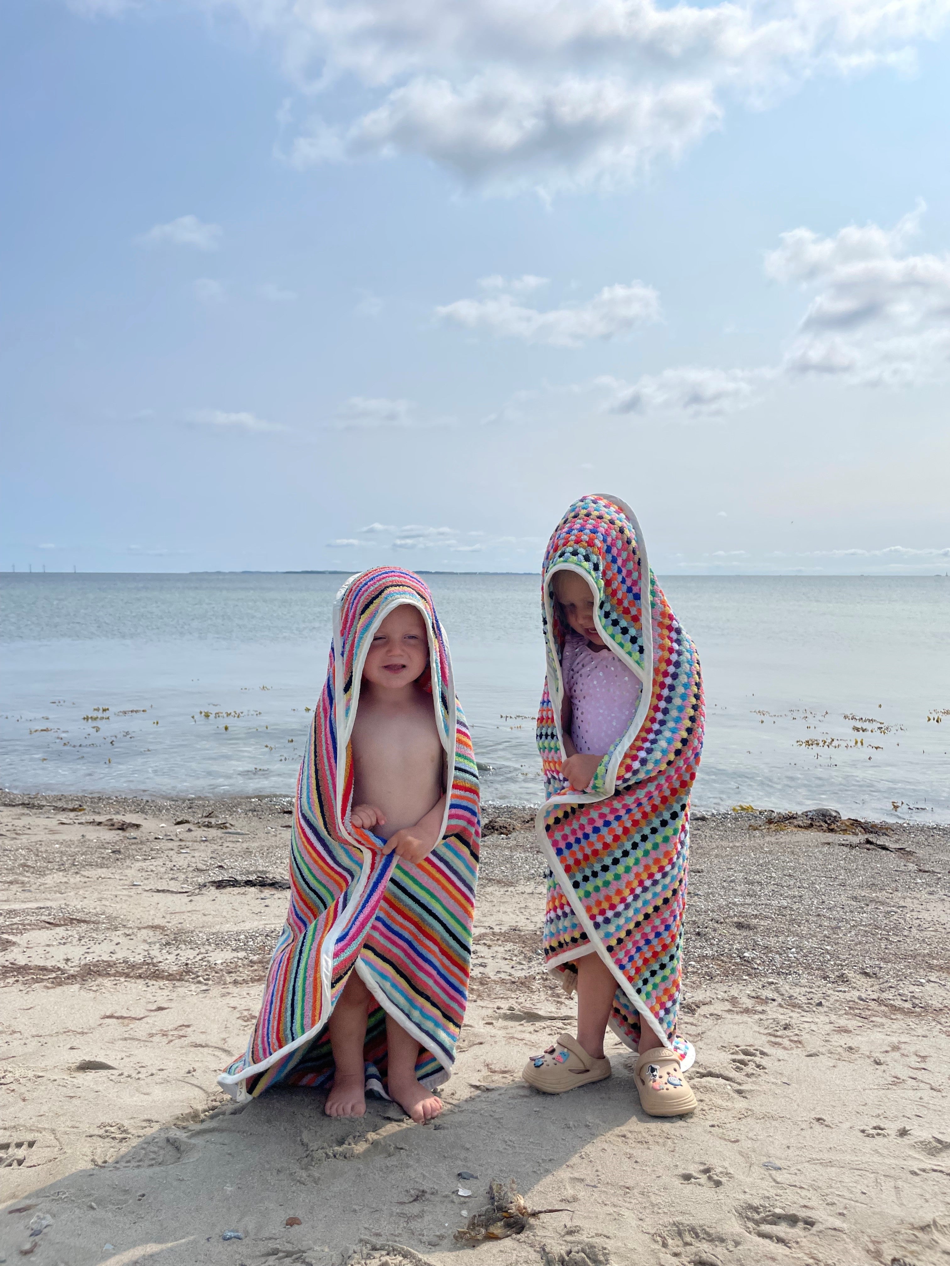 Babyhåndklæde - LYKïA  mini frotté stribet